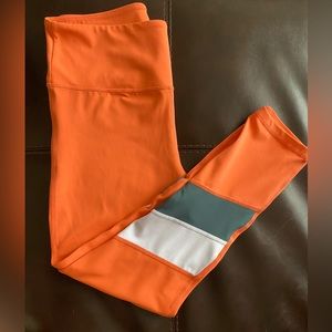 Zyia Tangerine Block Light n Tight Hi-rise 7/8 24"